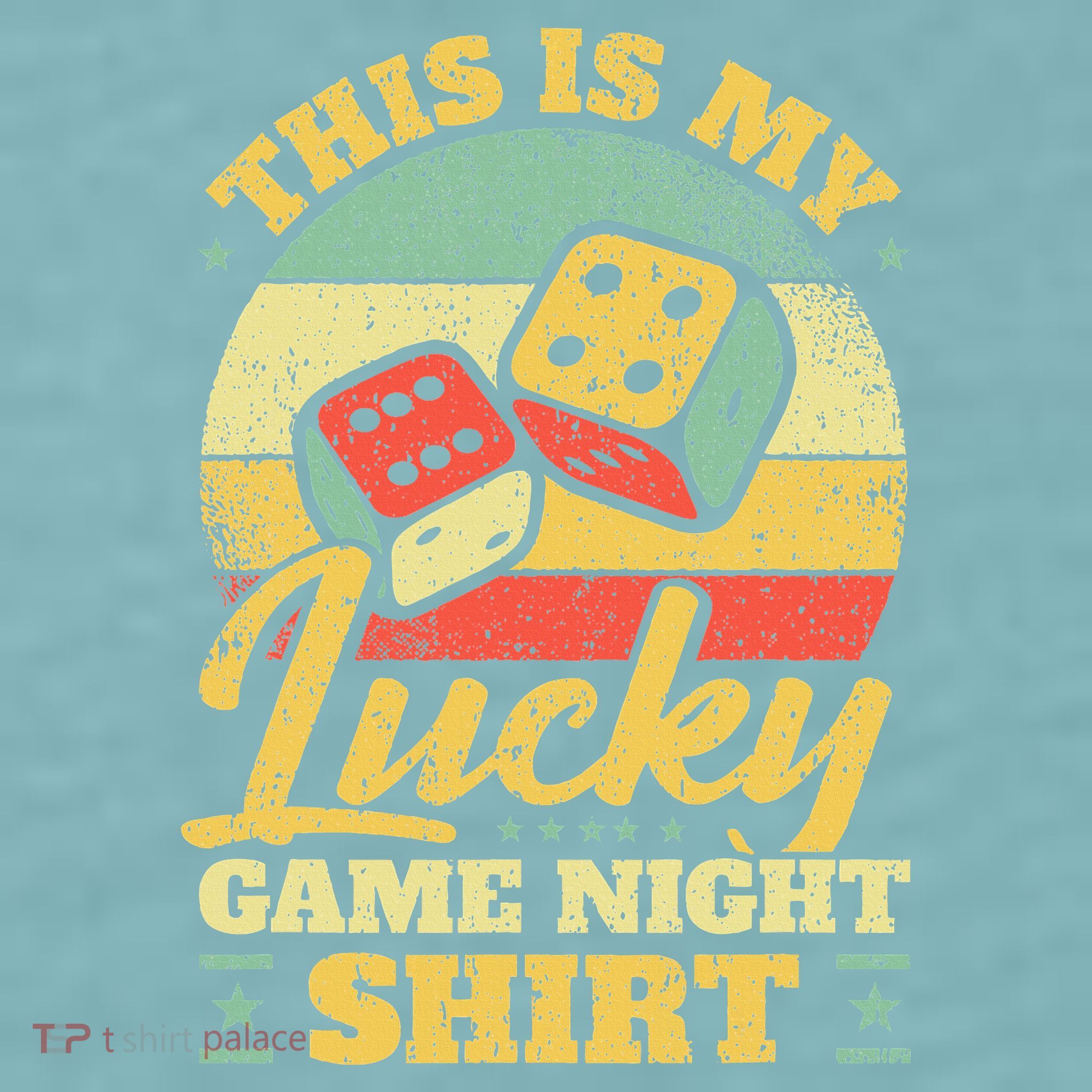 Game Night Host I Lucky Board Game Night Sueded Cloud Jersey T-Shirt
