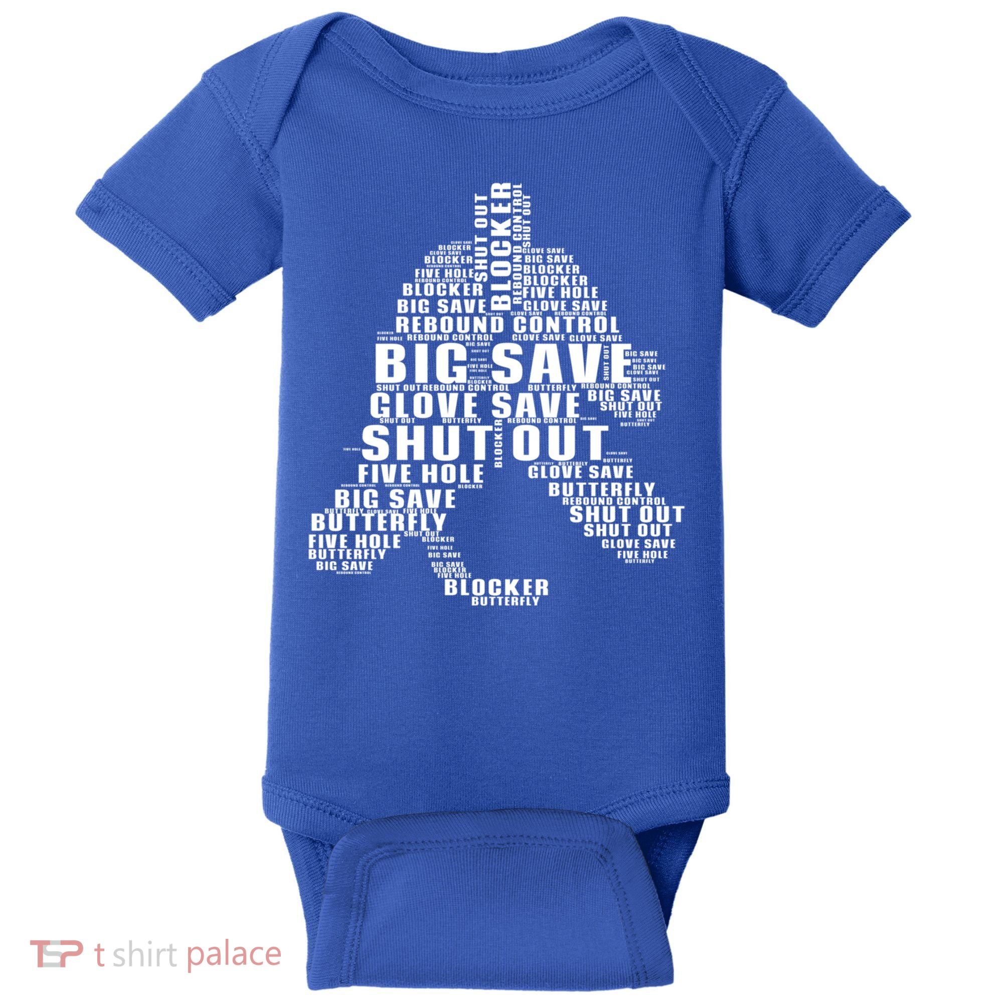 Gift Novelty Ice Hockey Goalie Shut Out Funny Great Gift Baby Bodysuit