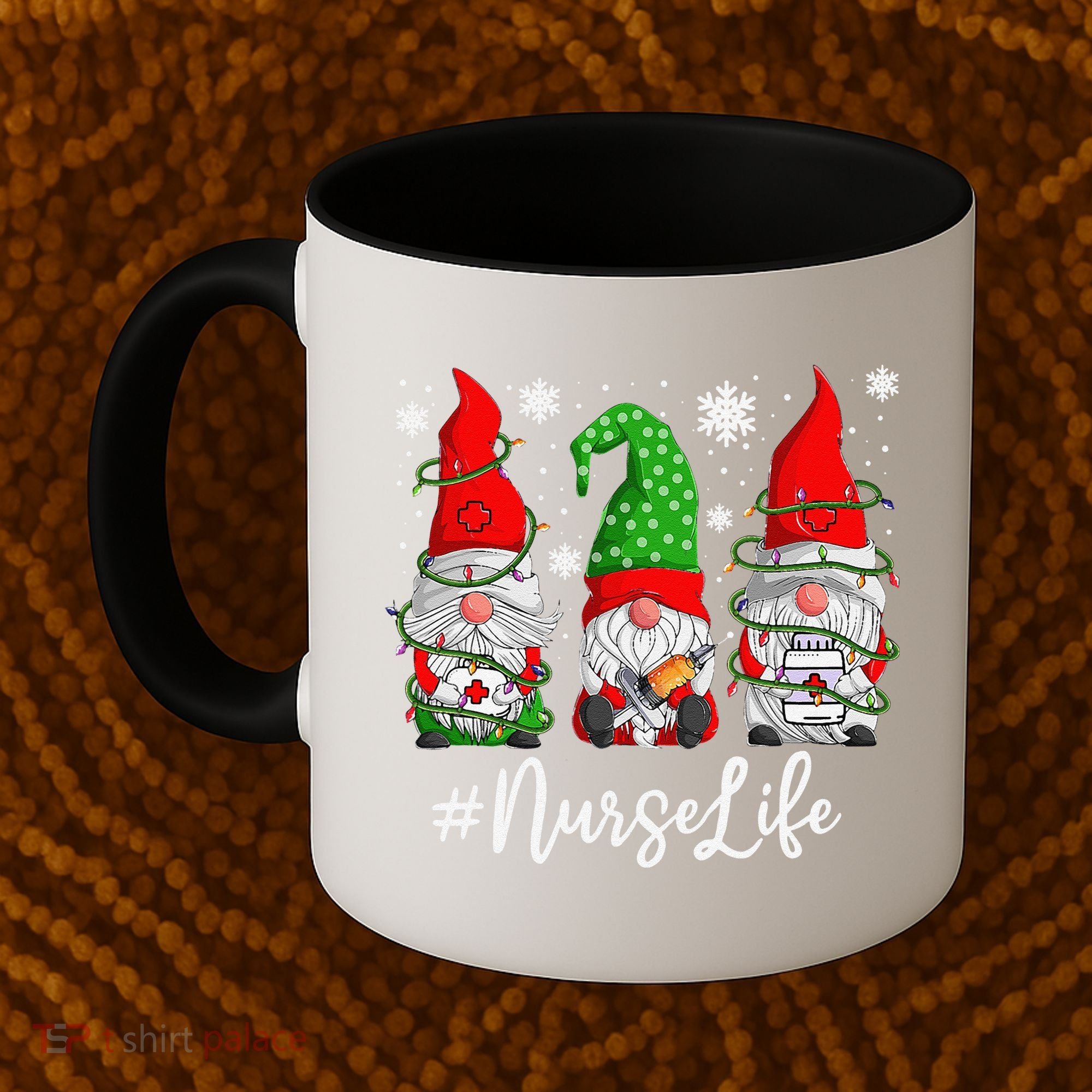 Gnomes Nurse Life Funny Christmas Holiday Funny Coffee Mug