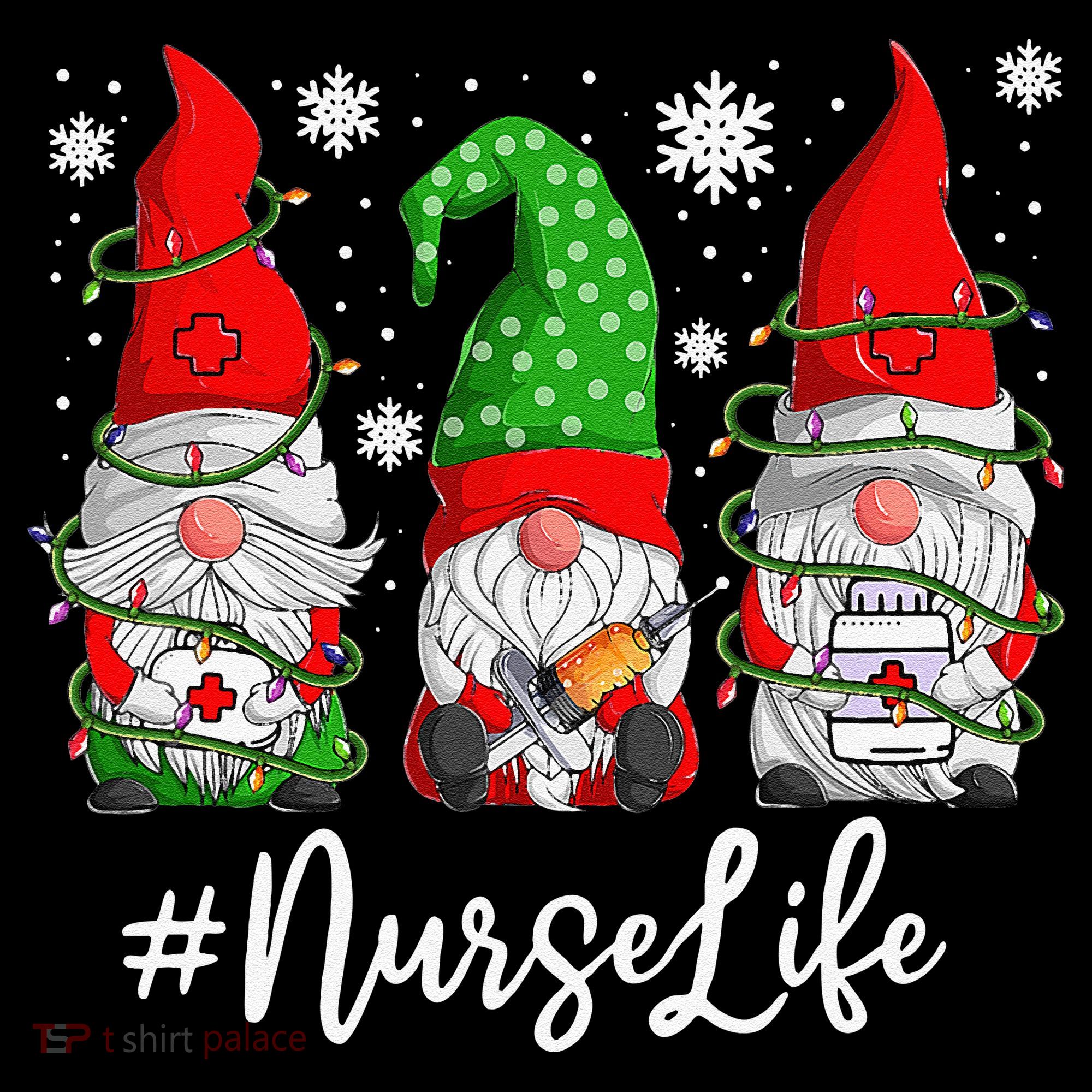 Gnomes Nurse Life Funny Christmas Holiday Funny Coffee Mug