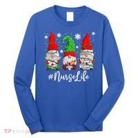 Gnomes Nurse Life Funny Christmas Holiday Funny Long Sleeve Shirt thumb 0