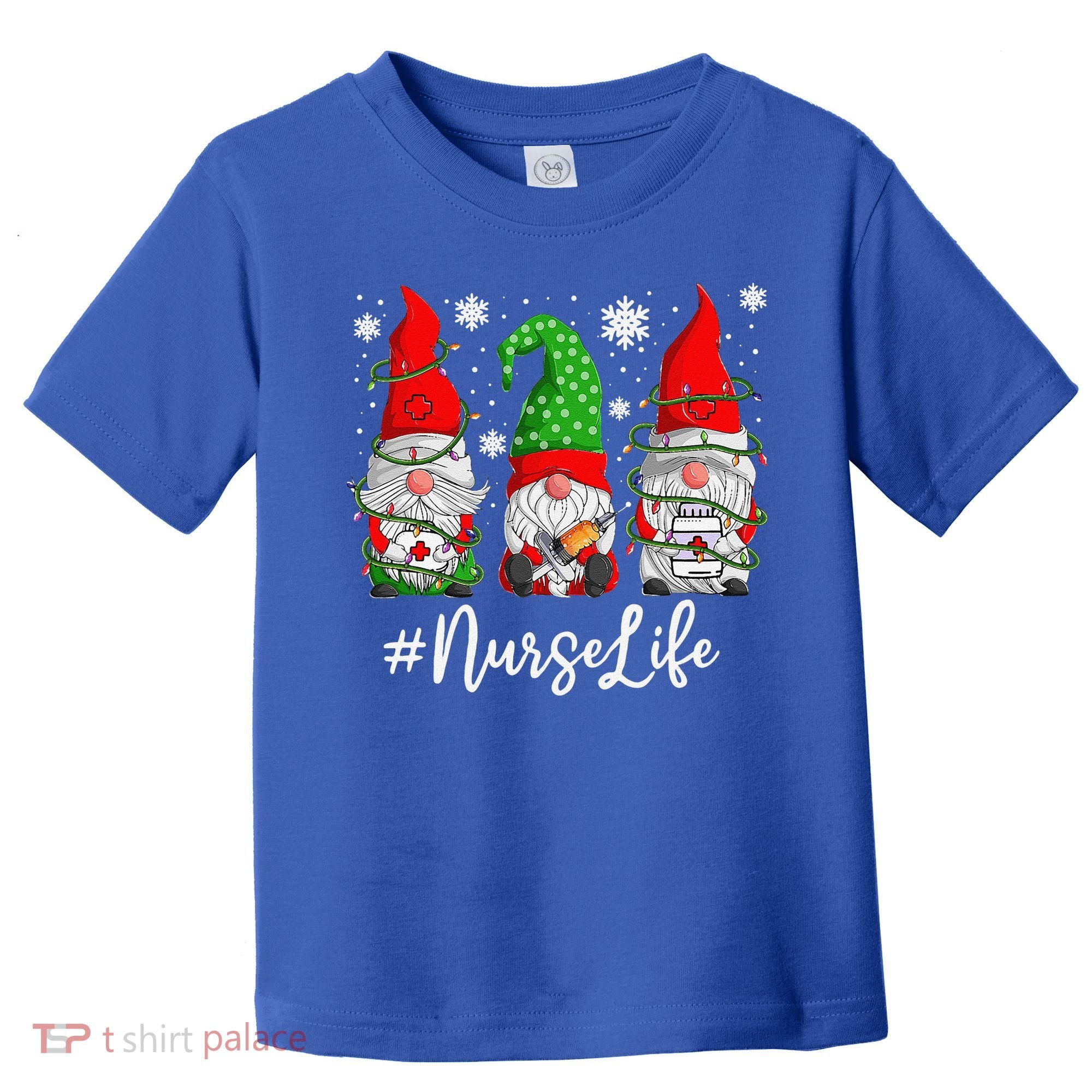 Gnomes Nurse Life Funny Christmas Holiday Funny Toddler T-Shirt
