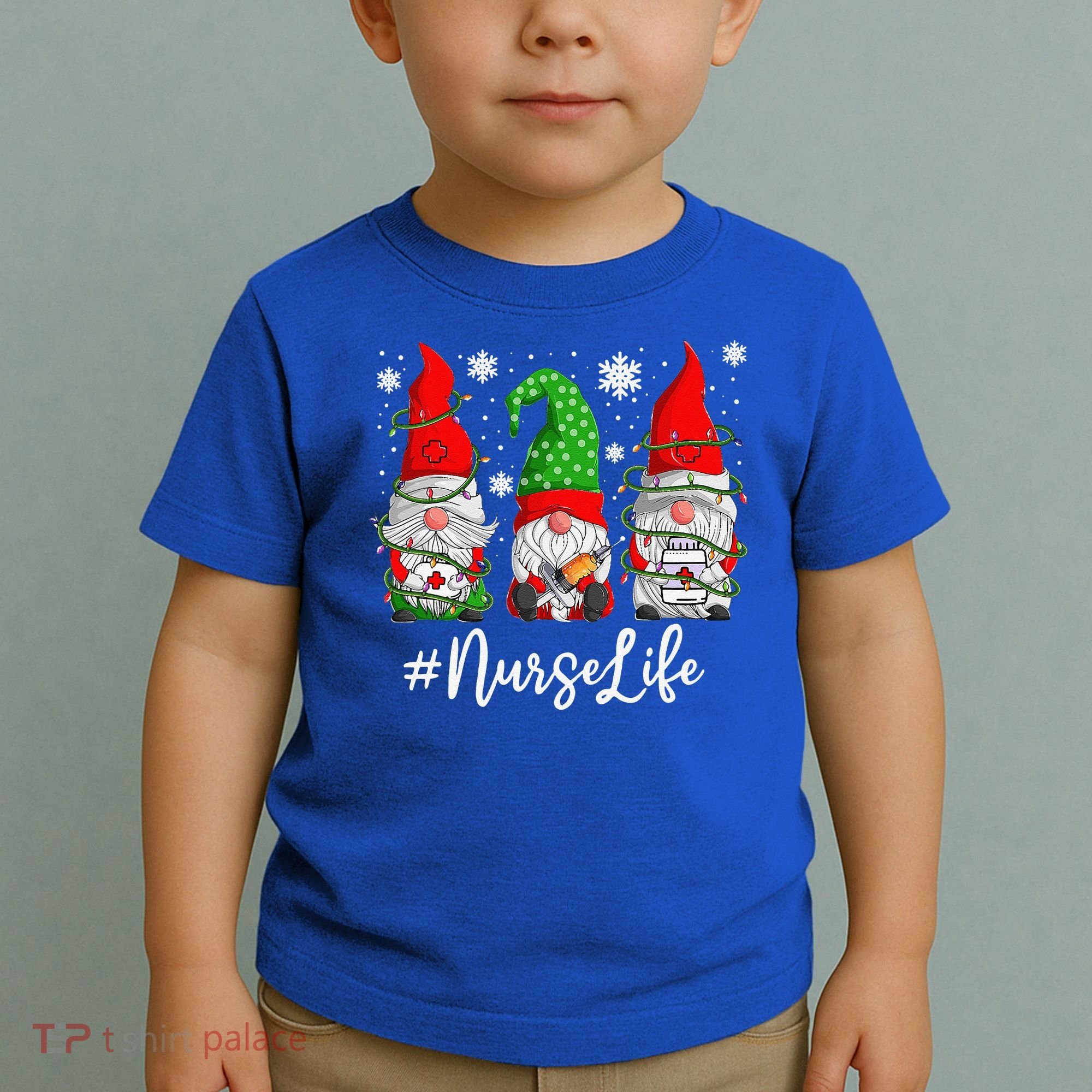 Gnomes Nurse Life Funny Christmas Holiday Funny Toddler T-Shirt