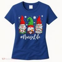 Gnomes Nurse Life Funny Christmas Holiday Funny Women's T-Shirt thumb 0