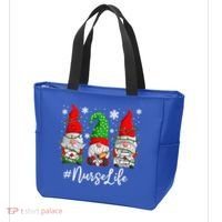 Gnomes Nurse Life Funny Christmas Holiday Funny Tote Bag thumb 3
