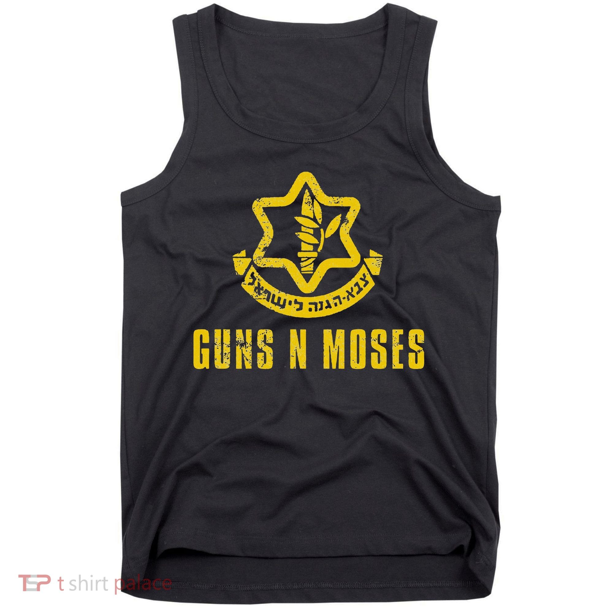Guns N Moses Israel Defense Forces IDF Tzahal Krav Maga Tank Top