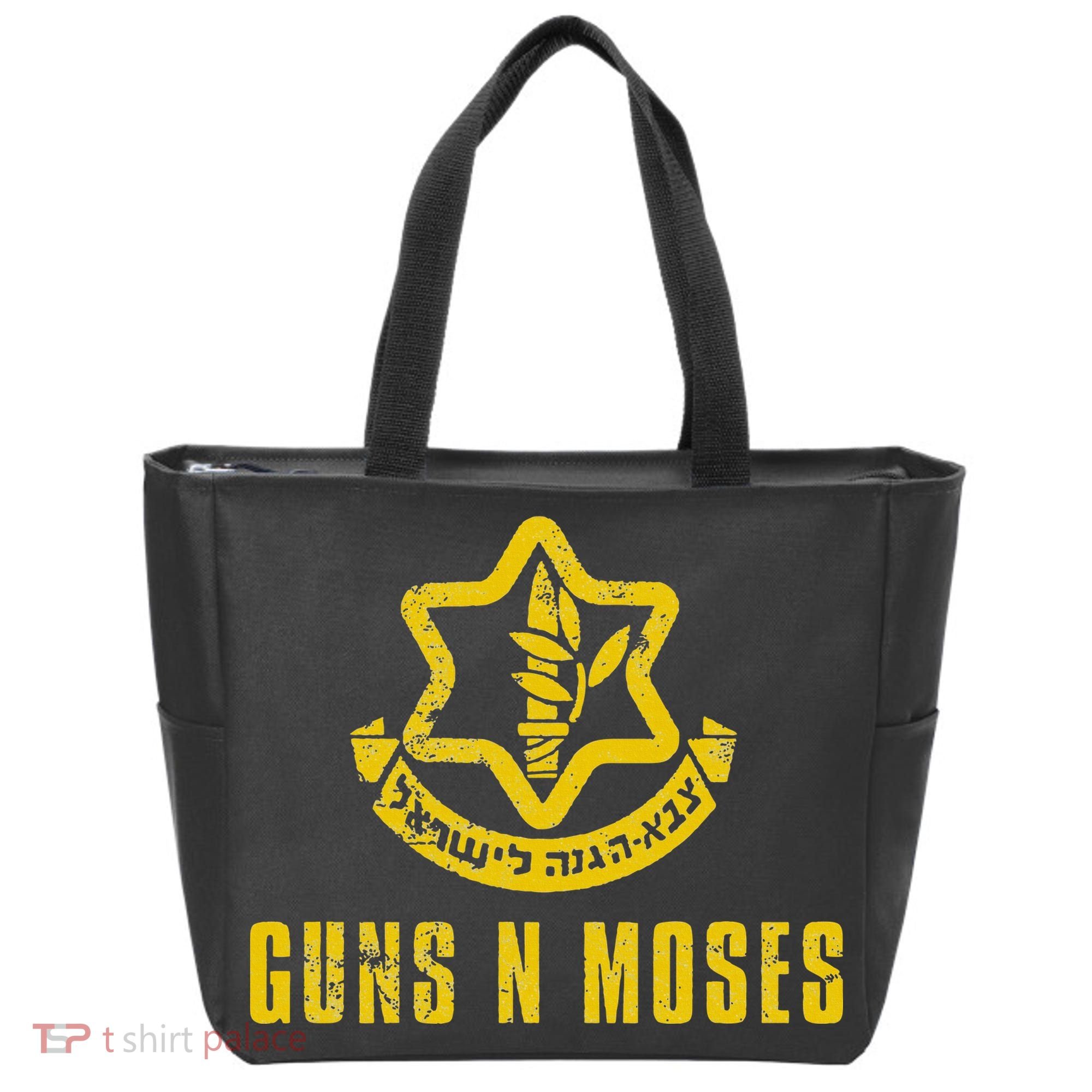 Guns N Moses Israel Defense Forces IDF Tzahal Krav Maga Tote Bag