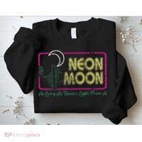 Groovy Neon Moon Lyrics Music 70s Retro Cactus Sweatshirt thumb 2