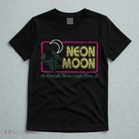 Groovy Neon Moon Lyrics Music 70s Retro Cactus T-Shirt thumb 5