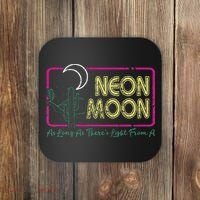 Groovy Neon Moon Lyrics Music 70s Retro Cactus Coaster thumb 0