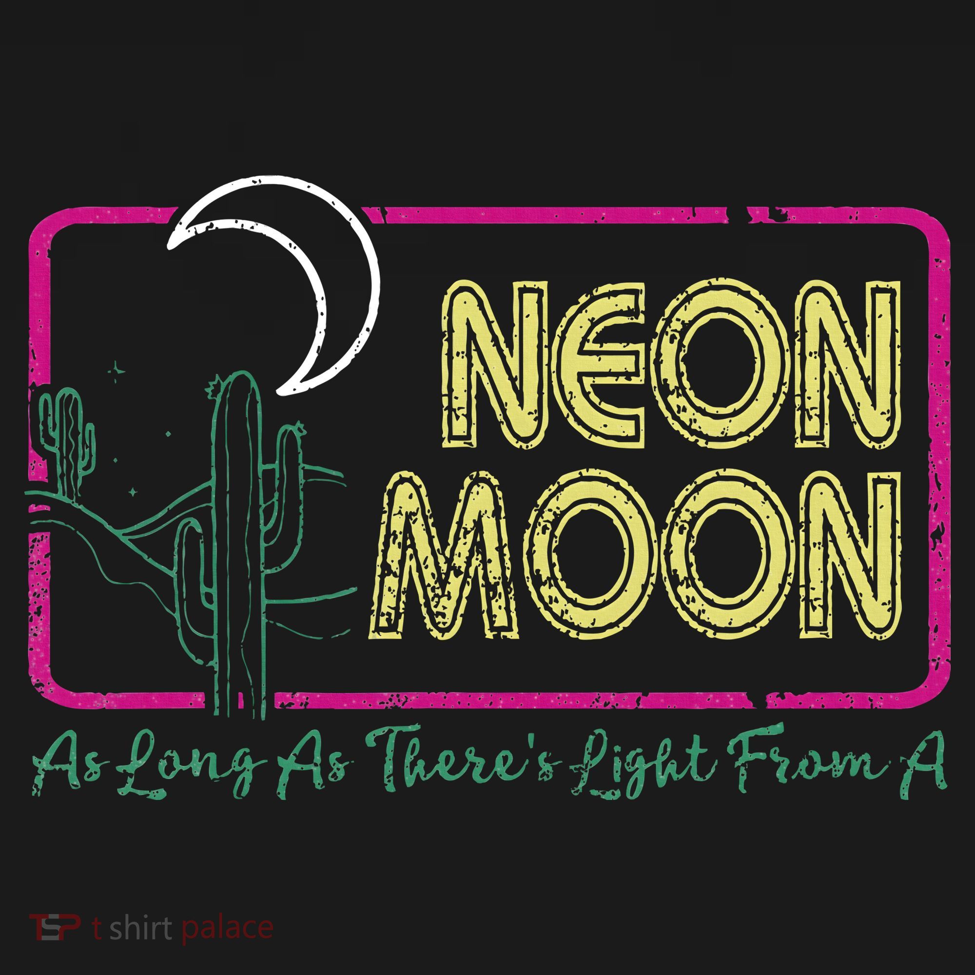 Groovy Neon Moon Lyrics Music 70s Retro Cactus Women's Tank Top