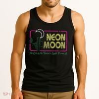 Groovy Neon Moon Lyrics Music 70s Retro Cactus Tank Top thumb 3
