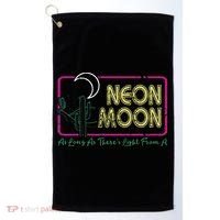 Groovy Neon Moon Lyrics Music 70s Retro Cactus Golf Towel thumb 0