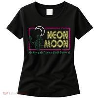Groovy Neon Moon Lyrics Music 70s Retro Cactus Women's T-Shirt thumb 0