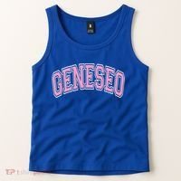 Geneseo Ny New York Varsity Style Pink Text Meaningful Gift Tank Top thumb 2