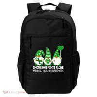 Gnome One Fights Alone Mental Health Awareness Backpack thumb 0