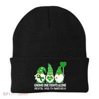 Gnome One Fights Alone Mental Health Awareness Beanie thumb 0