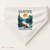 Glacier National Park USA-Made Doggie Bandana thumb 0