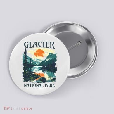 Glacier National Park Button