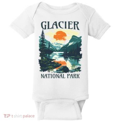 Glacier National Park Baby Bodysuit