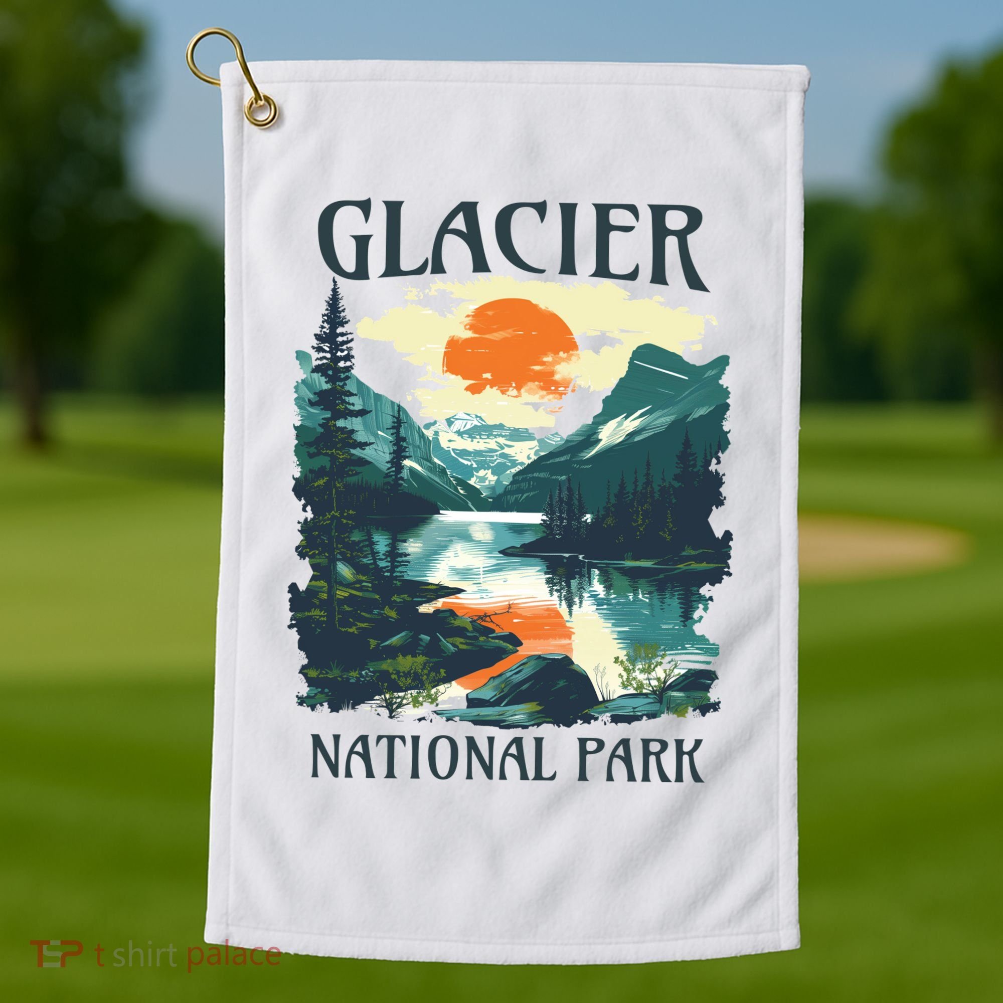 Glacier National Park Golf Towel