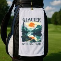Glacier National Park Golf Towel thumb 2
