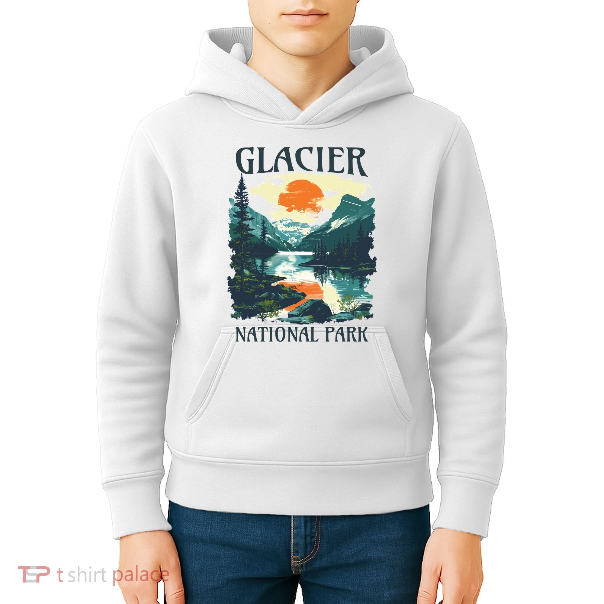 Glacier National Park Kids Hoodie