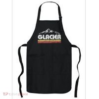 Glacier National Park Retro Mountain Souvenir Apron thumb 0
