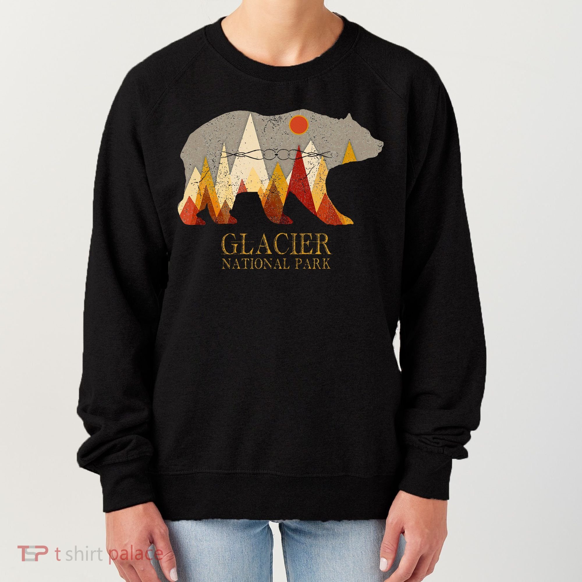 Glacier National Park Grizzly Bear Montana Women's Sweatshirt