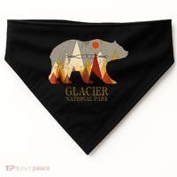 Glacier National Park Grizzly Bear Montana USA-Made Doggie Bandana thumb 0