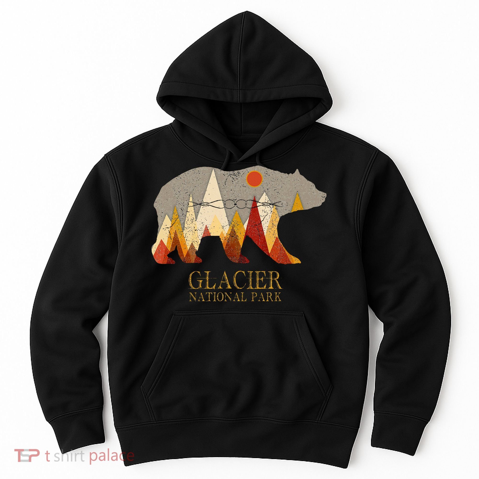Glacier National Park Grizzly Bear Montana Hoodie