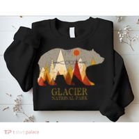 Glacier National Park Grizzly Bear Montana Sweatshirt thumb 2