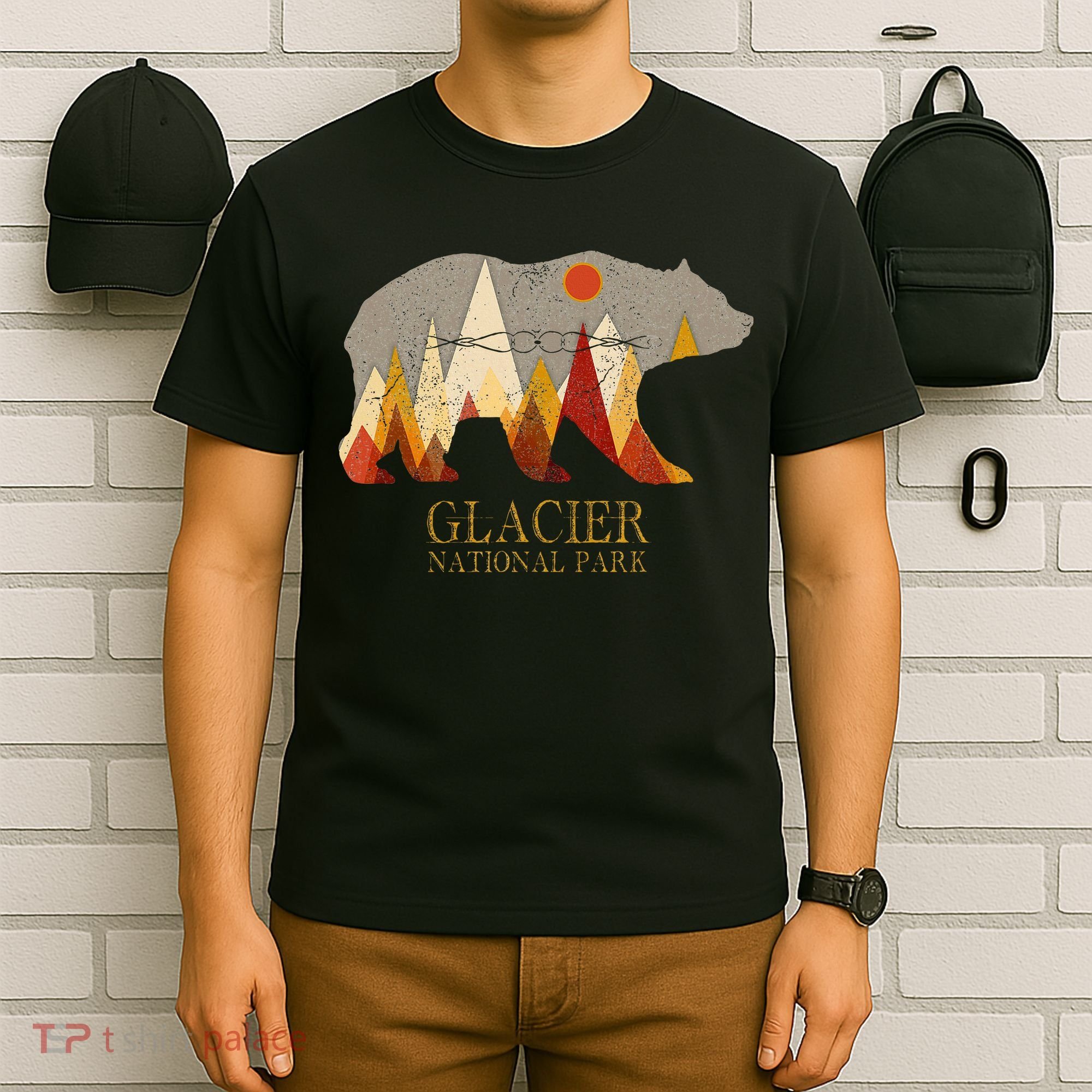 Glacier National Park Grizzly Bear Montana T-Shirt