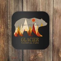 Glacier National Park Grizzly Bear Montana Coaster thumb 0