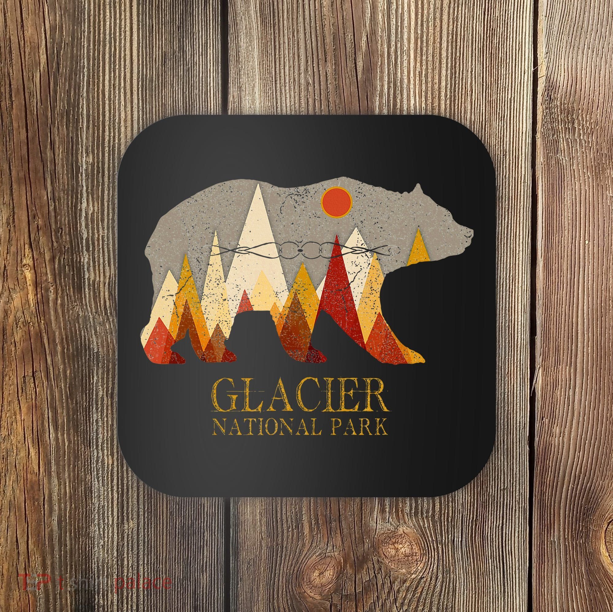 Glacier National Park Grizzly Bear Montana Coaster