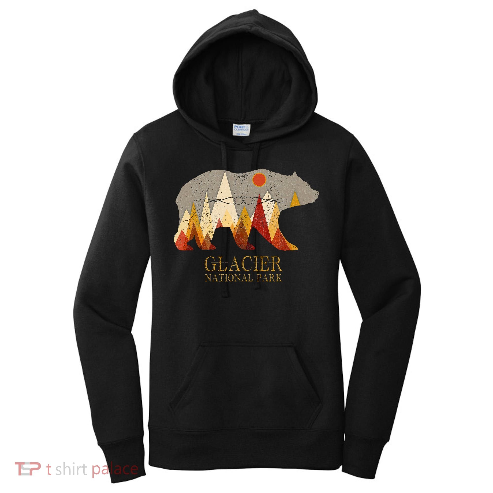 Glacier National Park Grizzly Bear Montana Women's Hoodie
