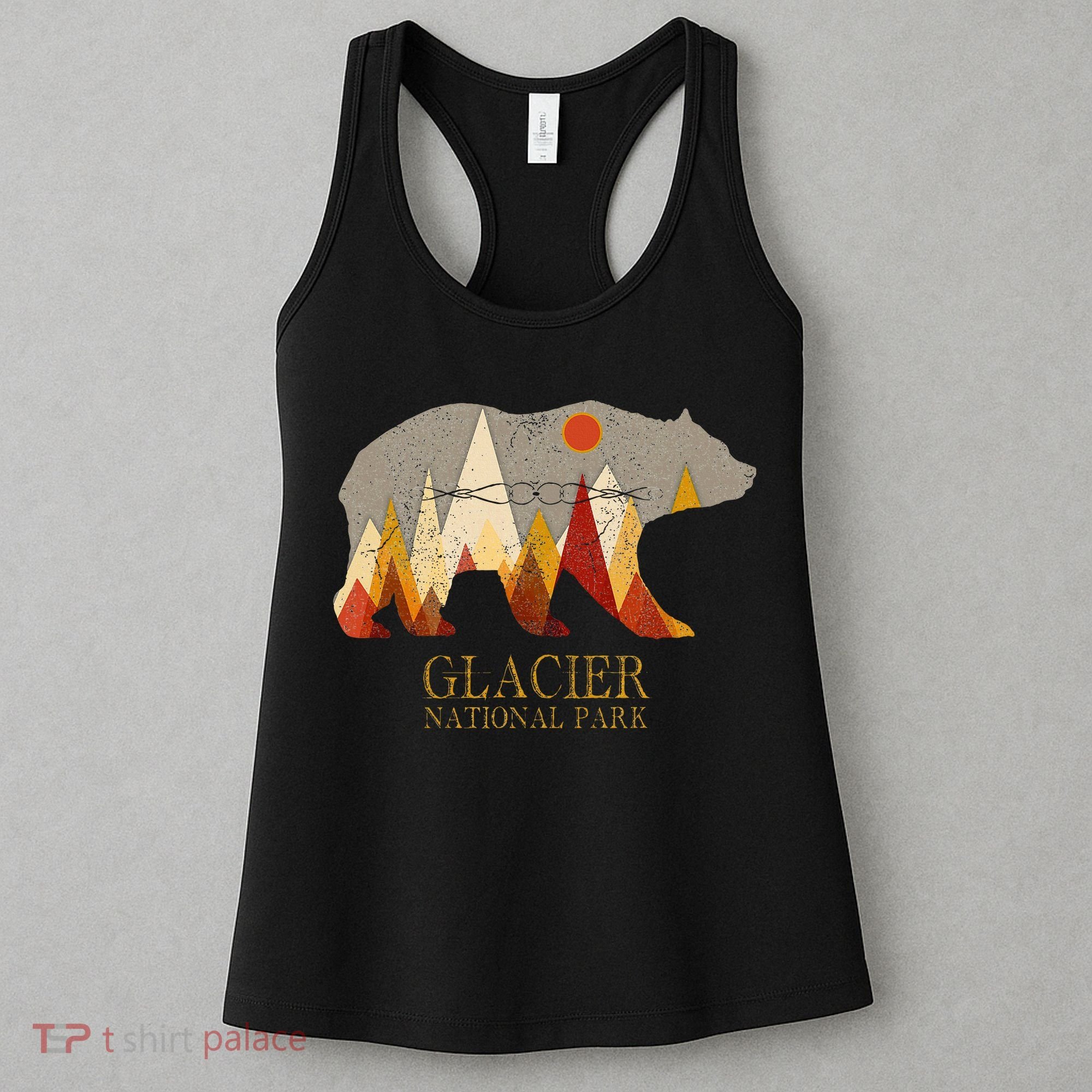 Glacier National Park Grizzly Bear Montana Women's Tank Top