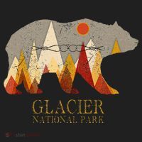 Glacier National Park Grizzly Bear Montana Hat thumb 2