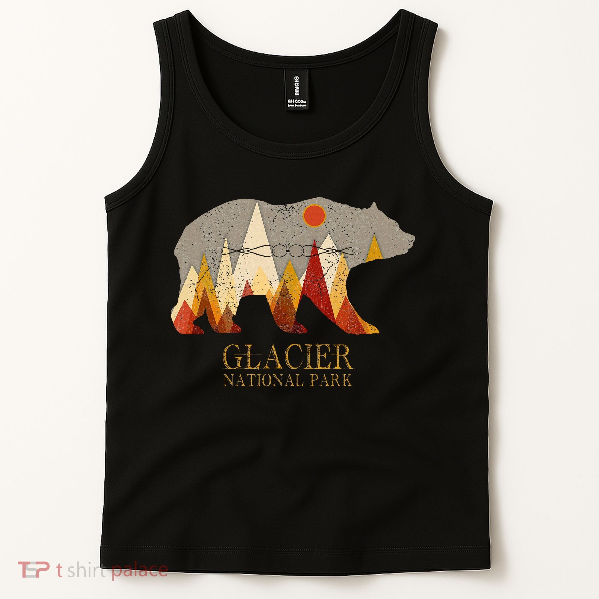 Glacier National Park Grizzly Bear Montana Tank Top