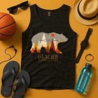 Glacier National Park Grizzly Bear Montana Tank Top thumb 4
