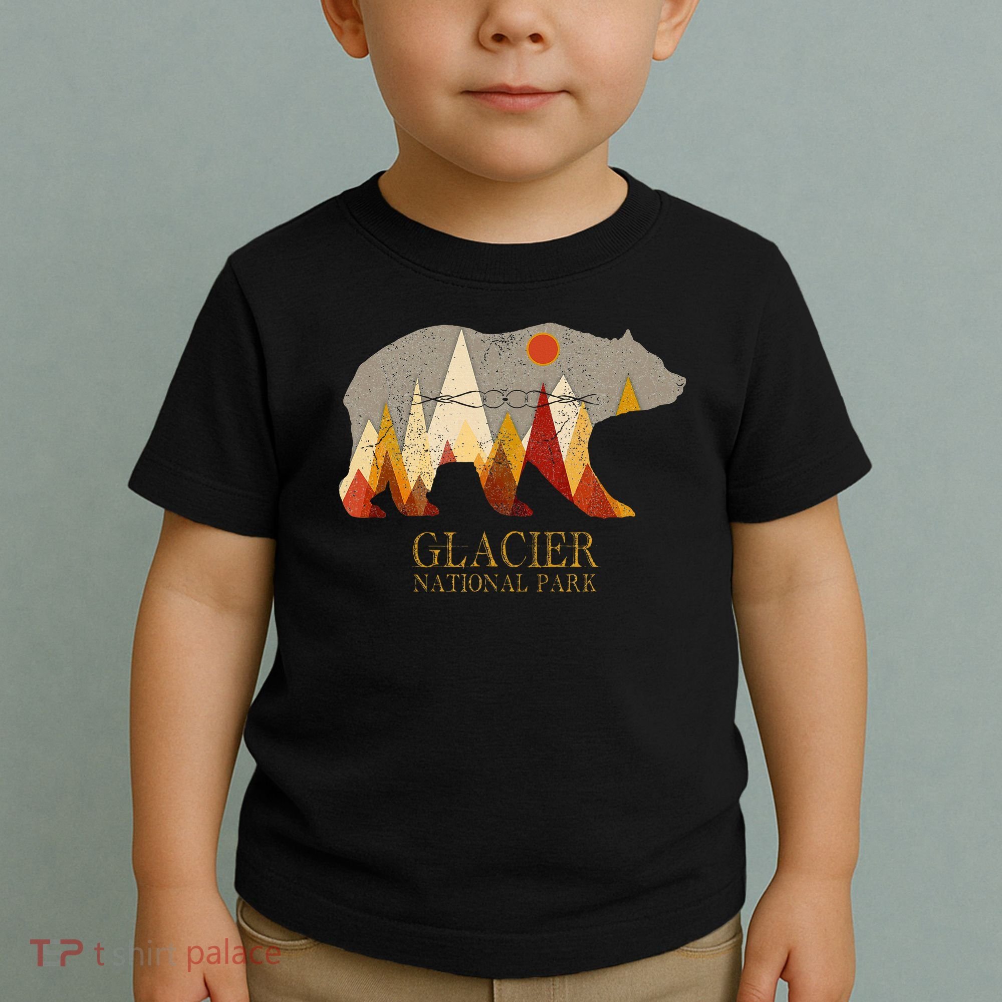 Glacier National Park Grizzly Bear Montana Toddler T-Shirt