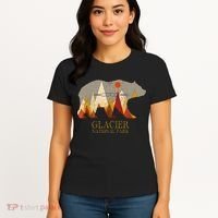 Glacier National Park Grizzly Bear Montana Women's T-Shirt thumb 4