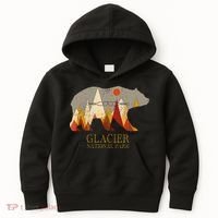 Glacier National Park Grizzly Bear Montana Kids Hoodie thumb 0
