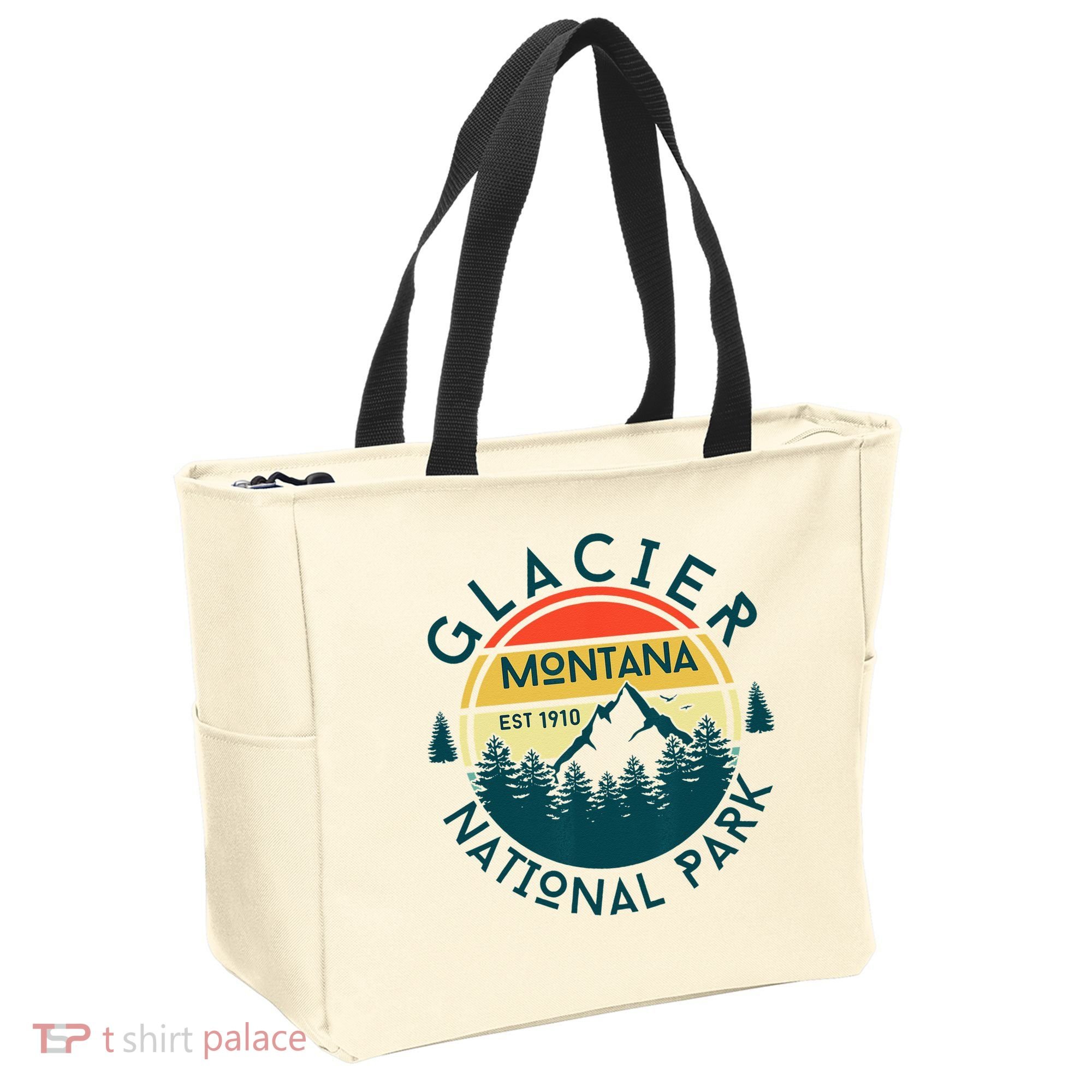Glacier National Park Montana Hiking Nature Outdoors Tote Bag