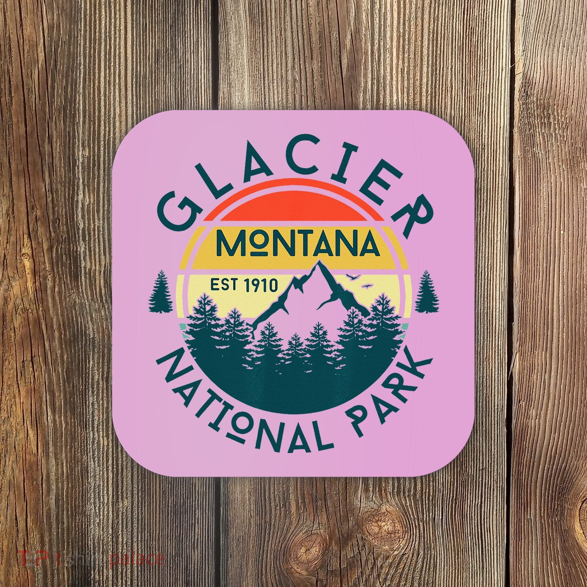 Glacier National Park Montana Hiking Nature Outdoors Coaster