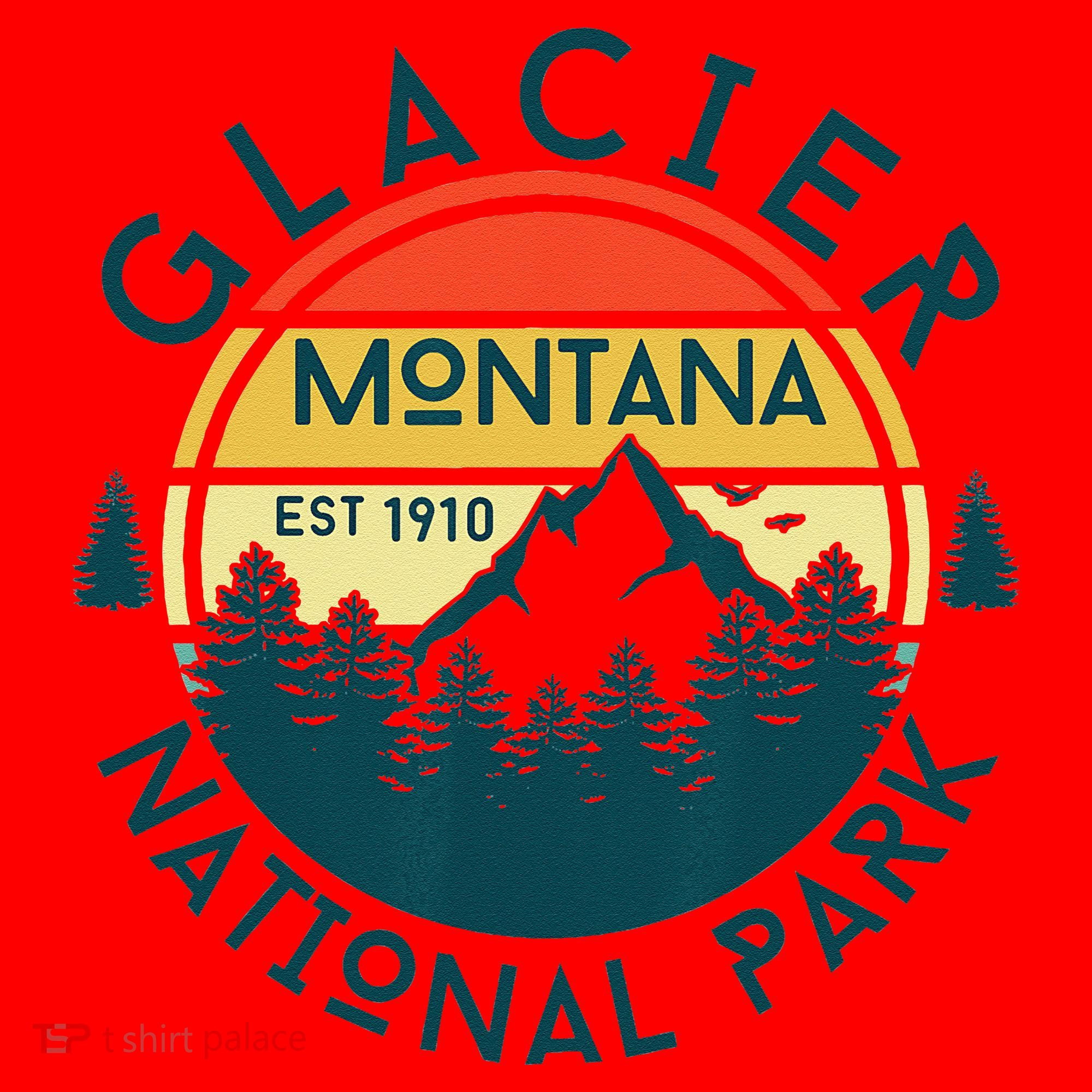 Glacier National Park Montana Hiking Nature Outdoors Santa Hat