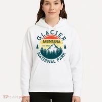 Glacier National Park Montana Hiking Nature Outdoors Hoodie thumb 5