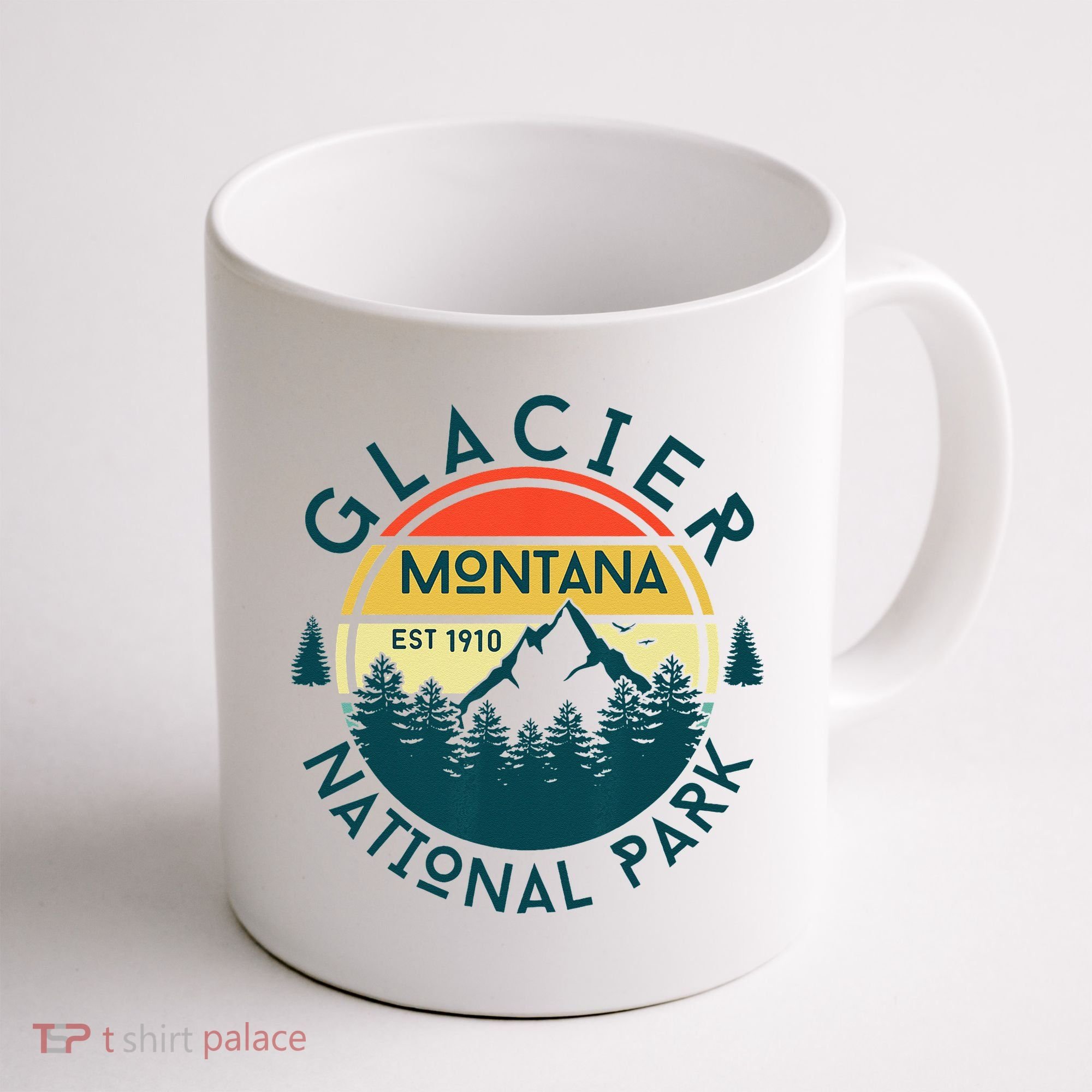 Glacier National Park Montana Hiking Nature Outdoors Coffee Mug