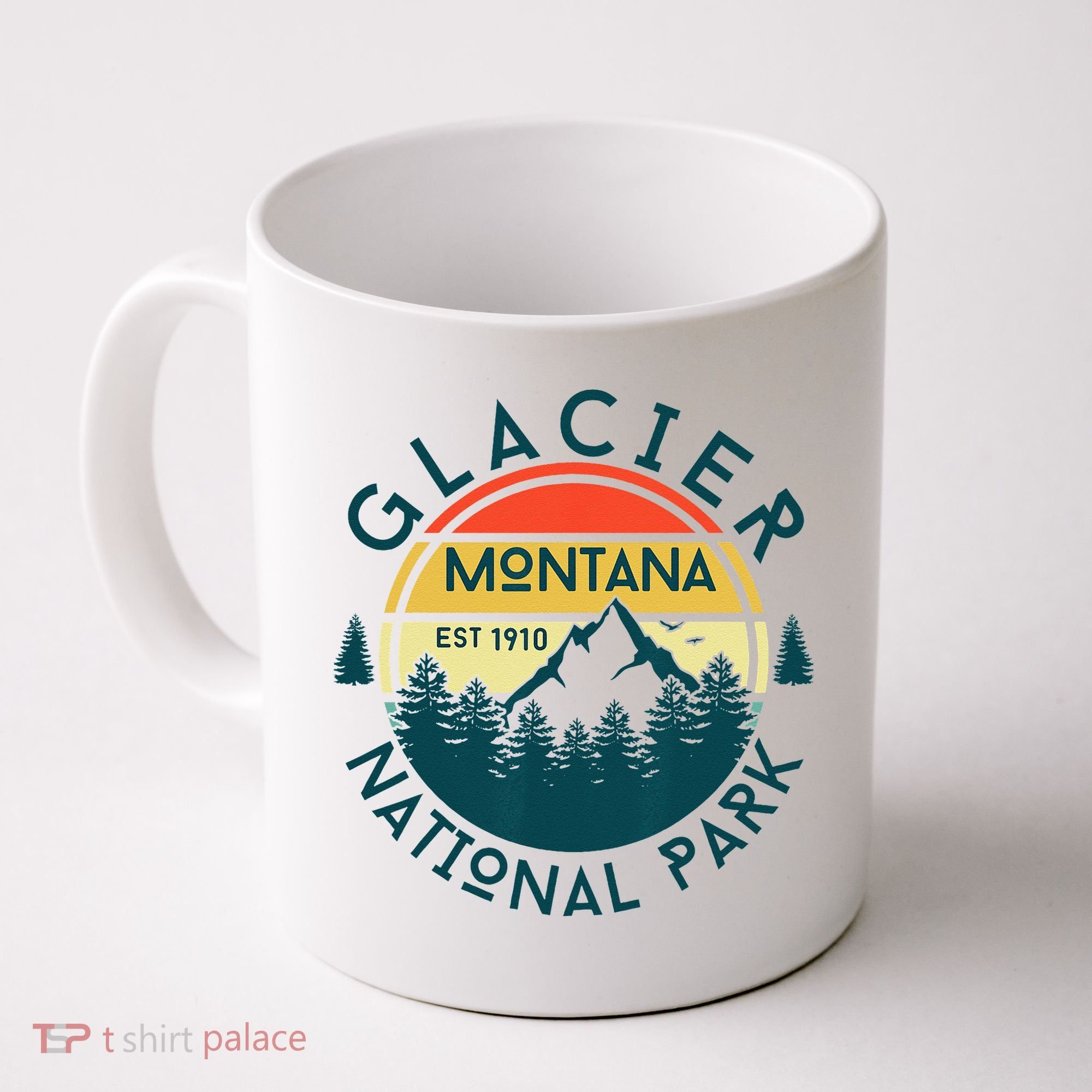 Glacier National Park Montana Hiking Nature Outdoors Coffee Mug