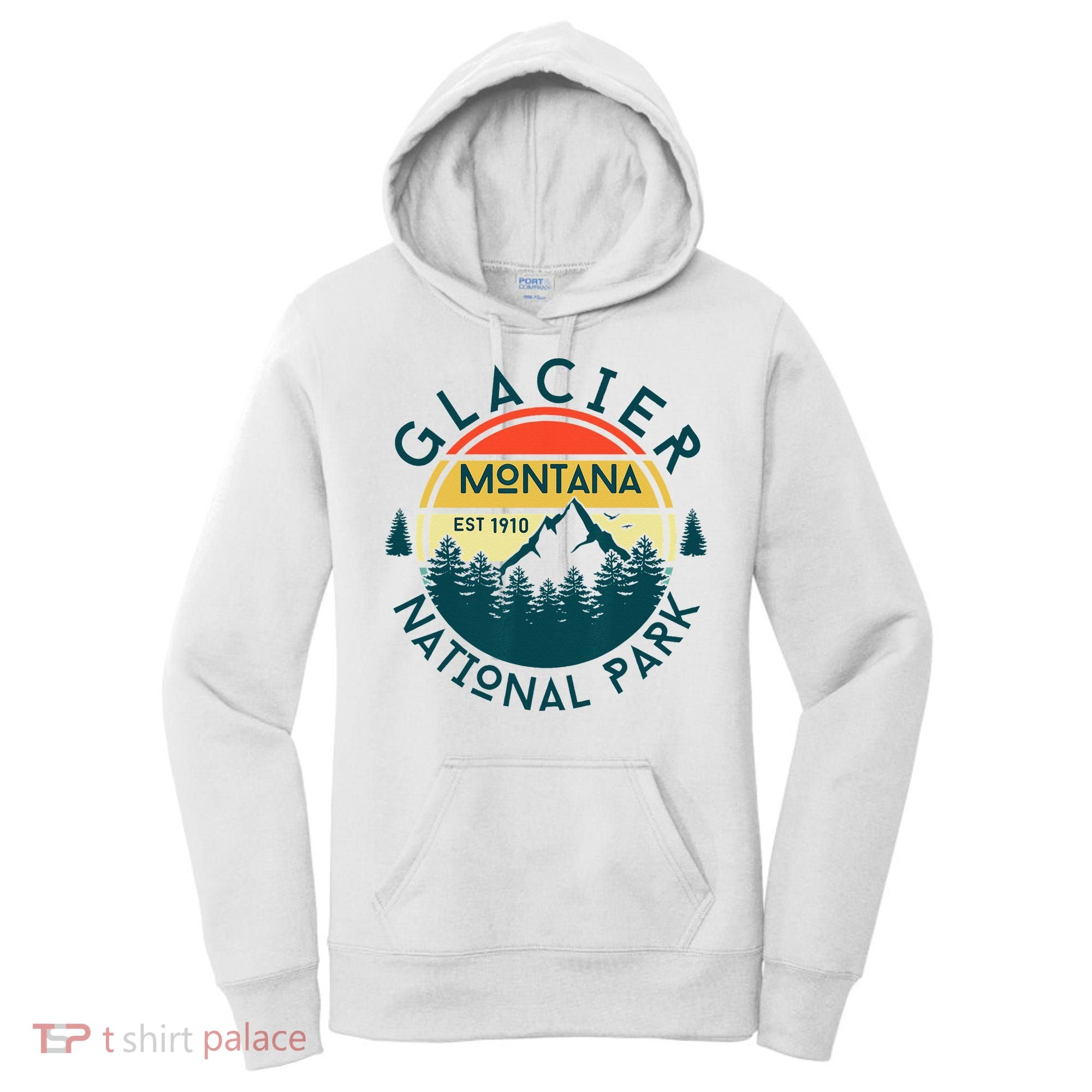 Glacier National Park Montana Hiking Nature Outdoors Women's Hoodie
